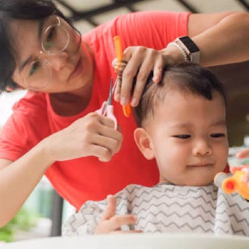 tipis model rambut bayi 6 bulan