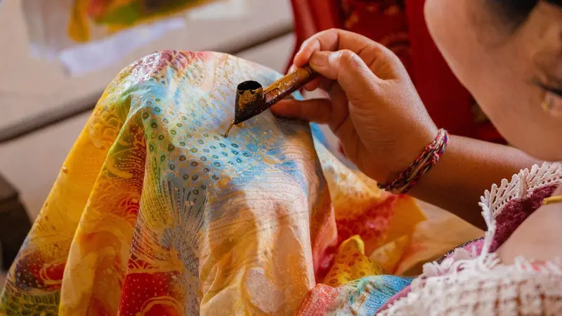 sejarah batik jumputan