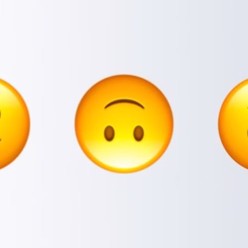 emoji senyum terbalik