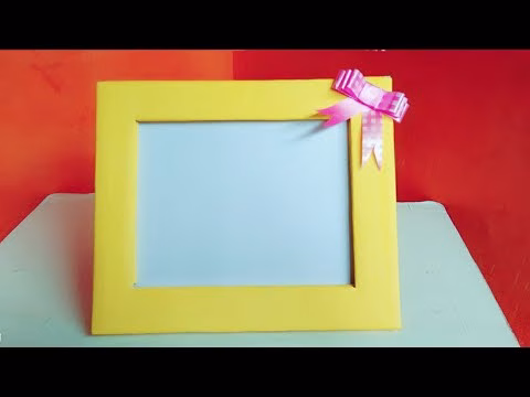 cara bikin bingkai foto dari kardus
