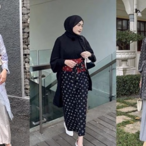 outfit kondangan simple hijab