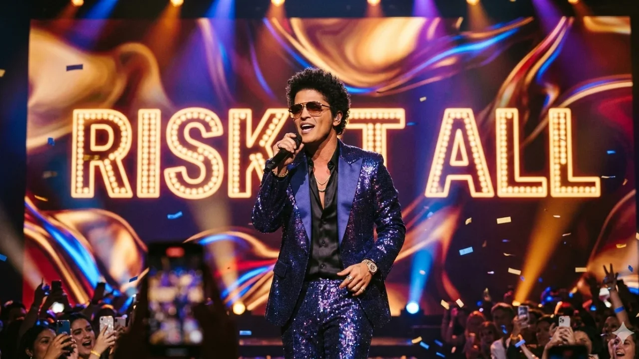 makna lagu risk it all bruno mars